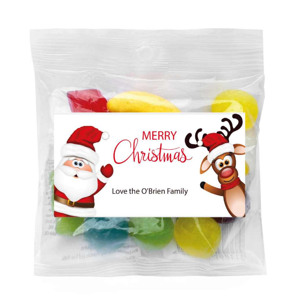 favour perfect favour waving santa christmas lolly bags