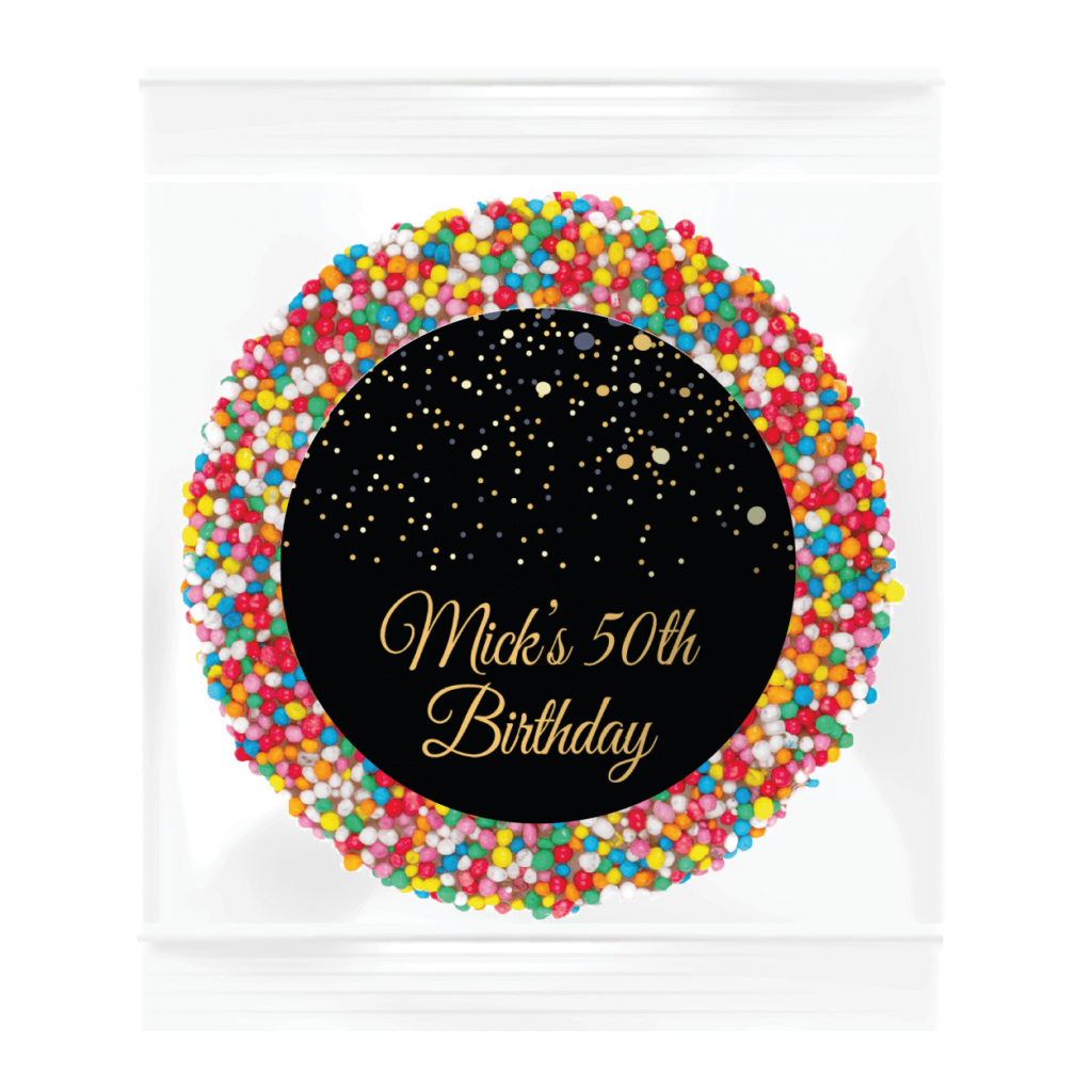 black gold confetti giant chocolate freckles