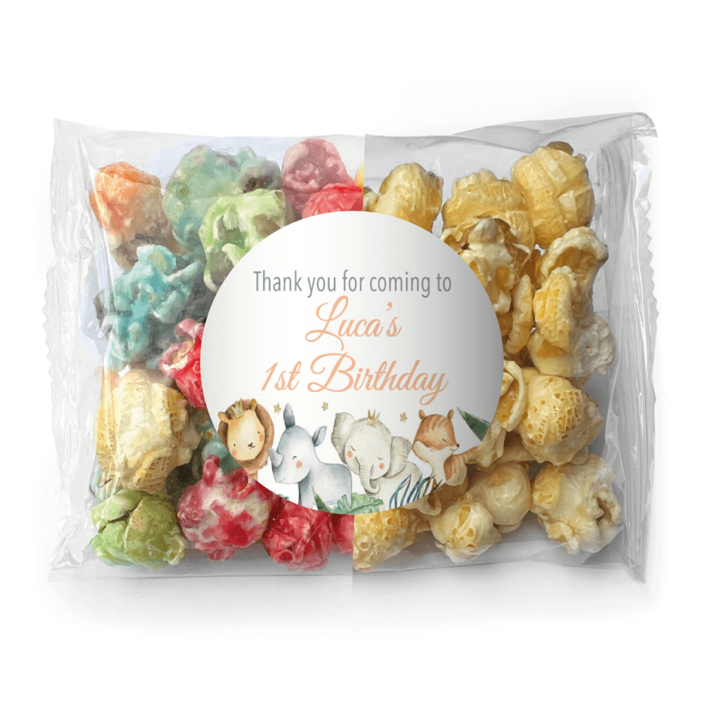 watercolour baby safari animals popcorn
