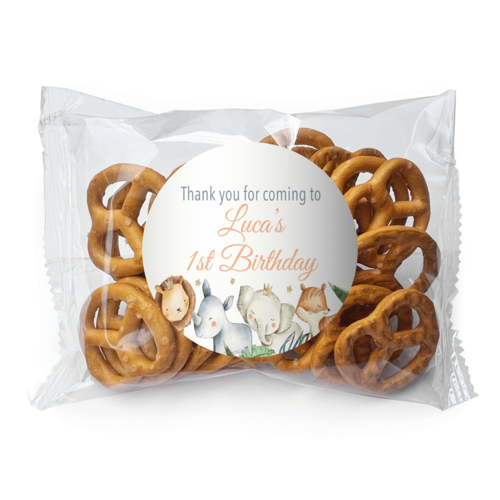 watercolour baby safari animals pretzels