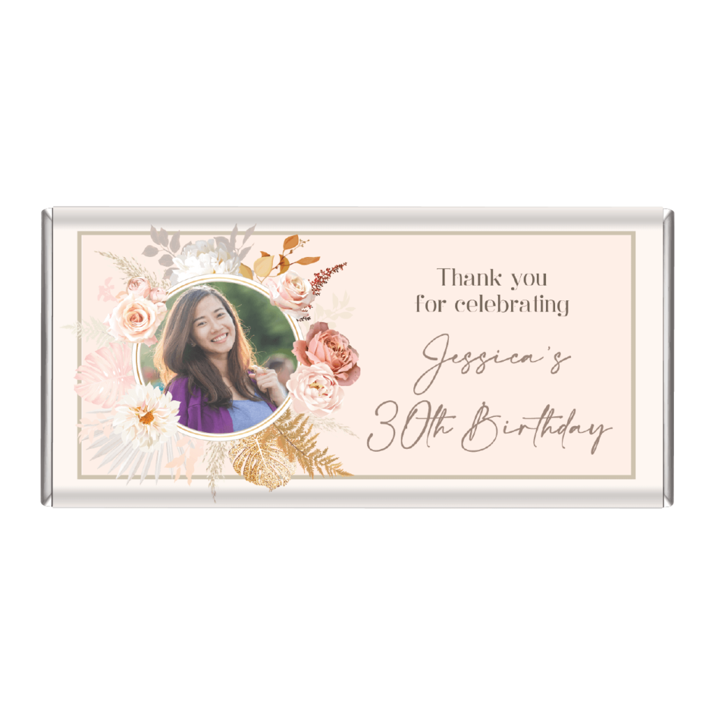 dusty pink & gold marble personalised chocolate bars (copy)