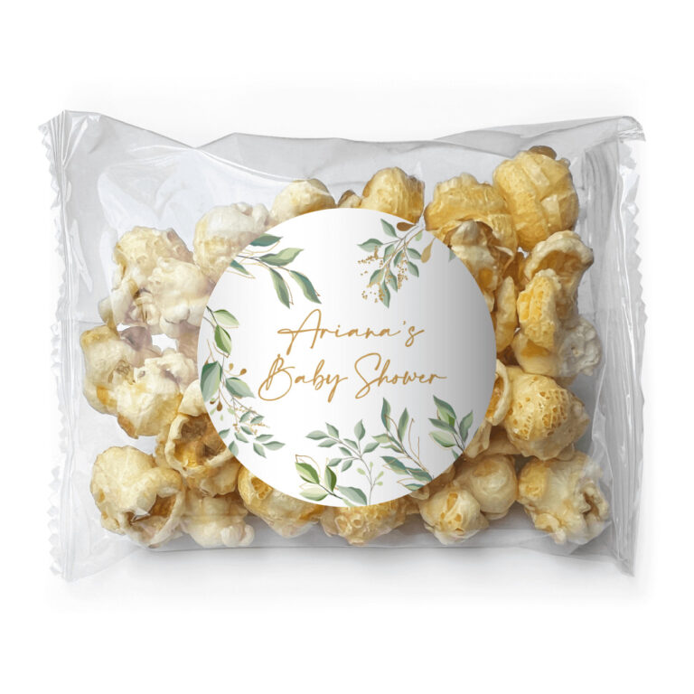 Eucalyptus Leaves Personalised Popcorn Bags