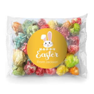 yellow easter bunny custom popcorn