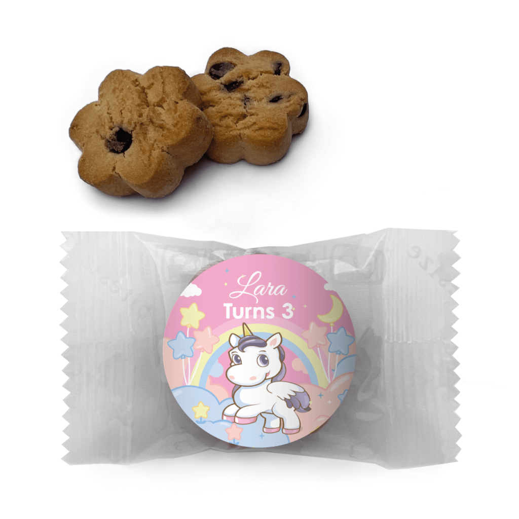 unicorn party personalised mini jelly bean bags