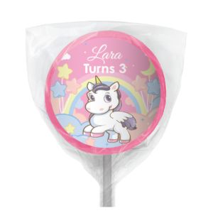 unicorn party personalised mini jelly bean bags