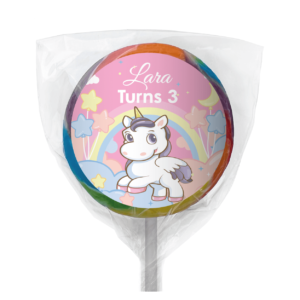 unicorn party personalised mini jelly bean bags