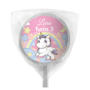 unicorn party personalised mini jelly bean bags