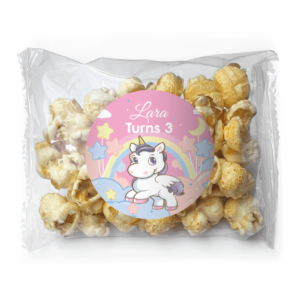 unicorn party personalised mini jelly bean bags