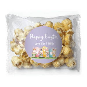 watercolour easter bunnies popcorn custom