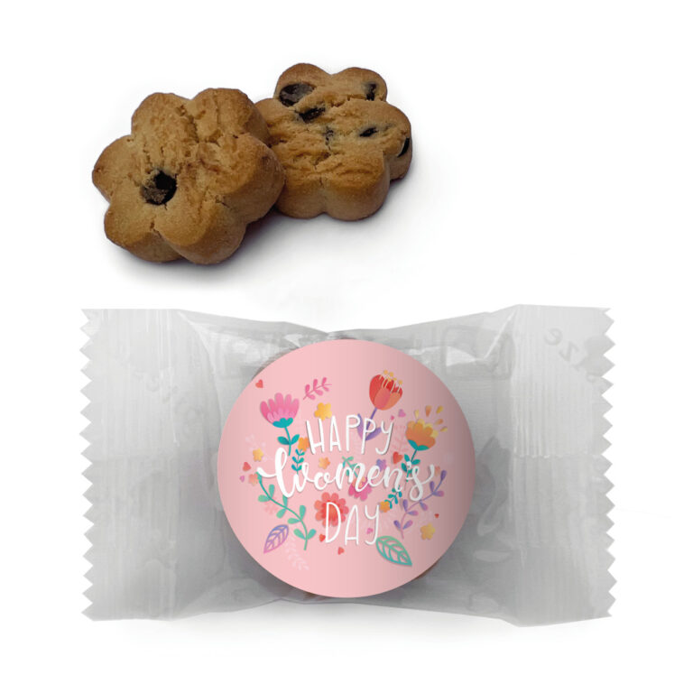 Pastel Florals Womens Day Custom Mini Cookies