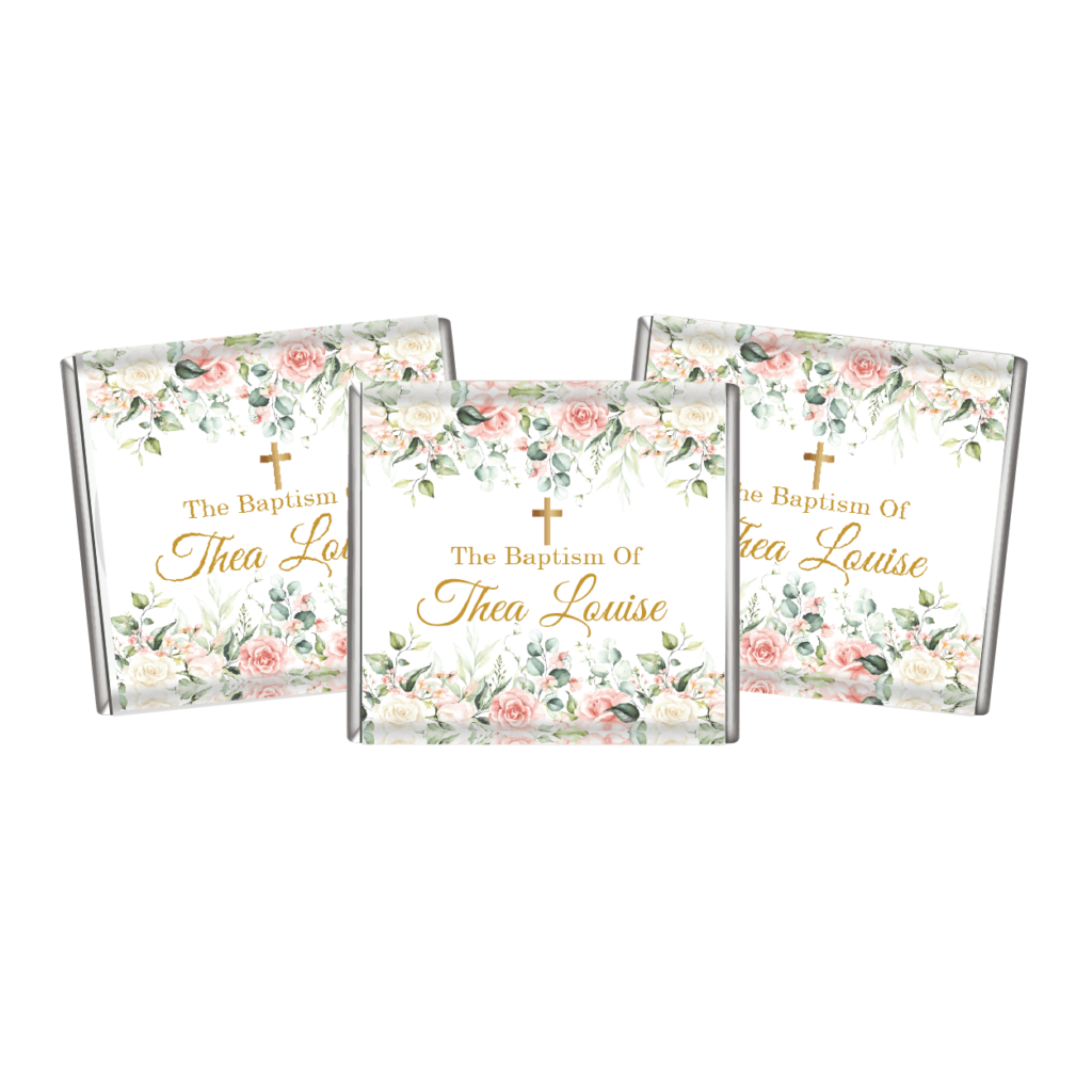 pink and cream roses bomboniere petite