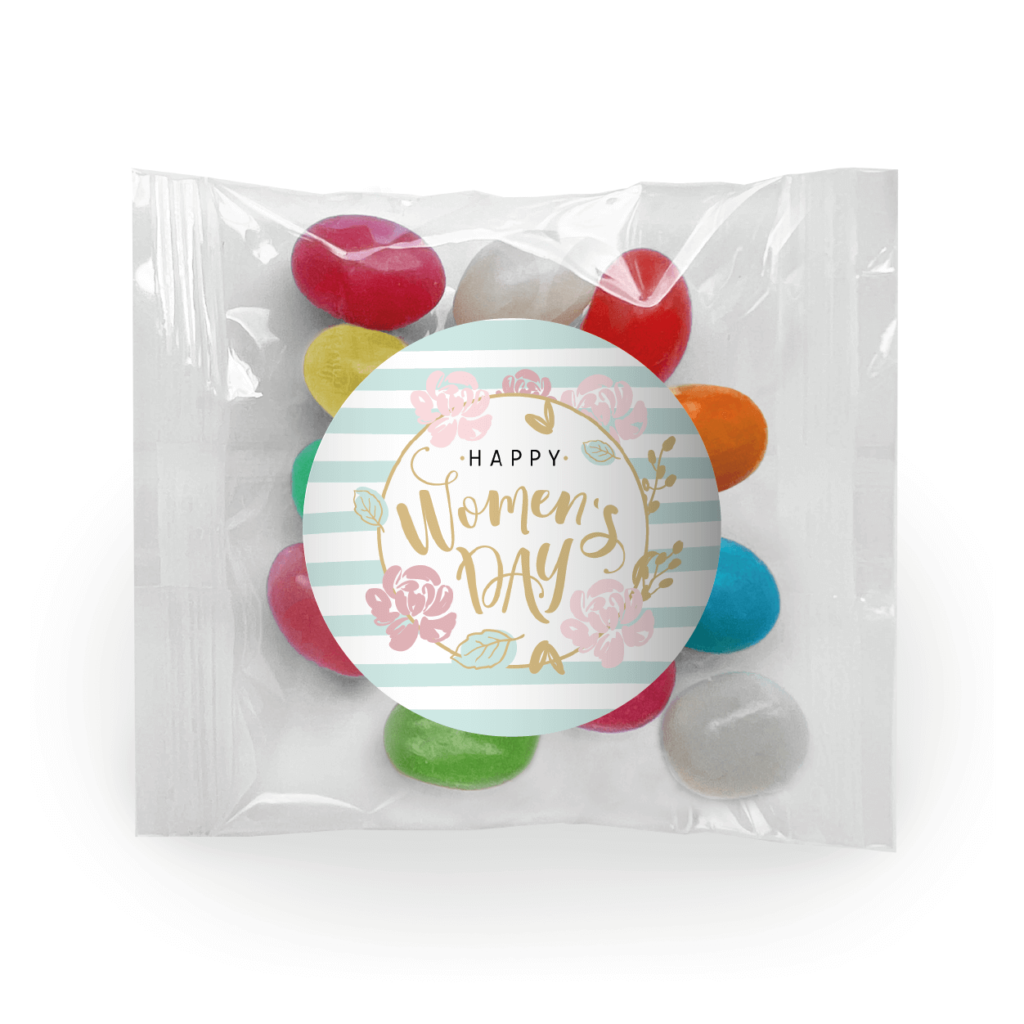 pretty pastel florals favors jelly beans