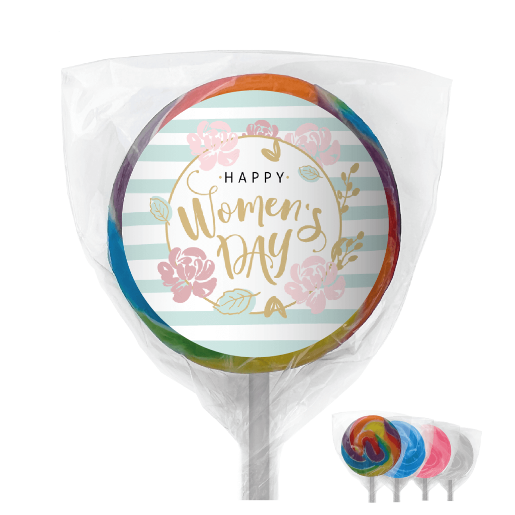 pretty pastel florals favors lollipops