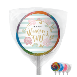 pretty pastel florals favors lollipops