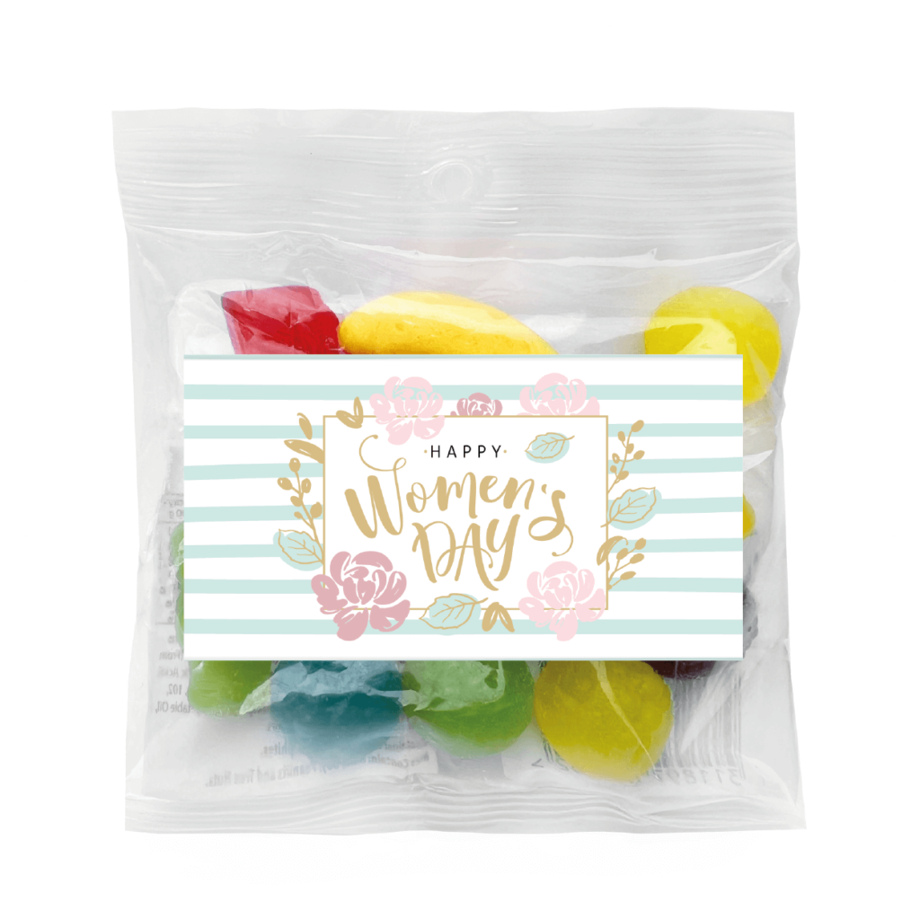 pretty pastel florals favors lolly bags