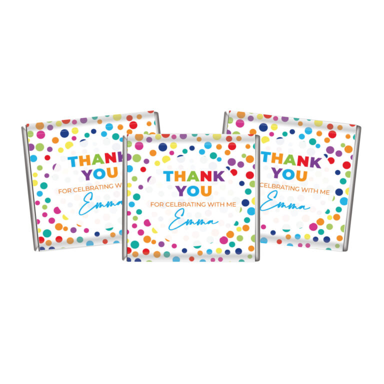 Rainbow Polka Dots Petite Chocolate Favours