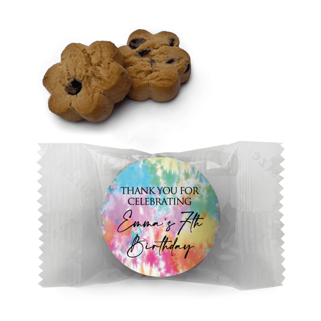 tie dye theme cookie custom