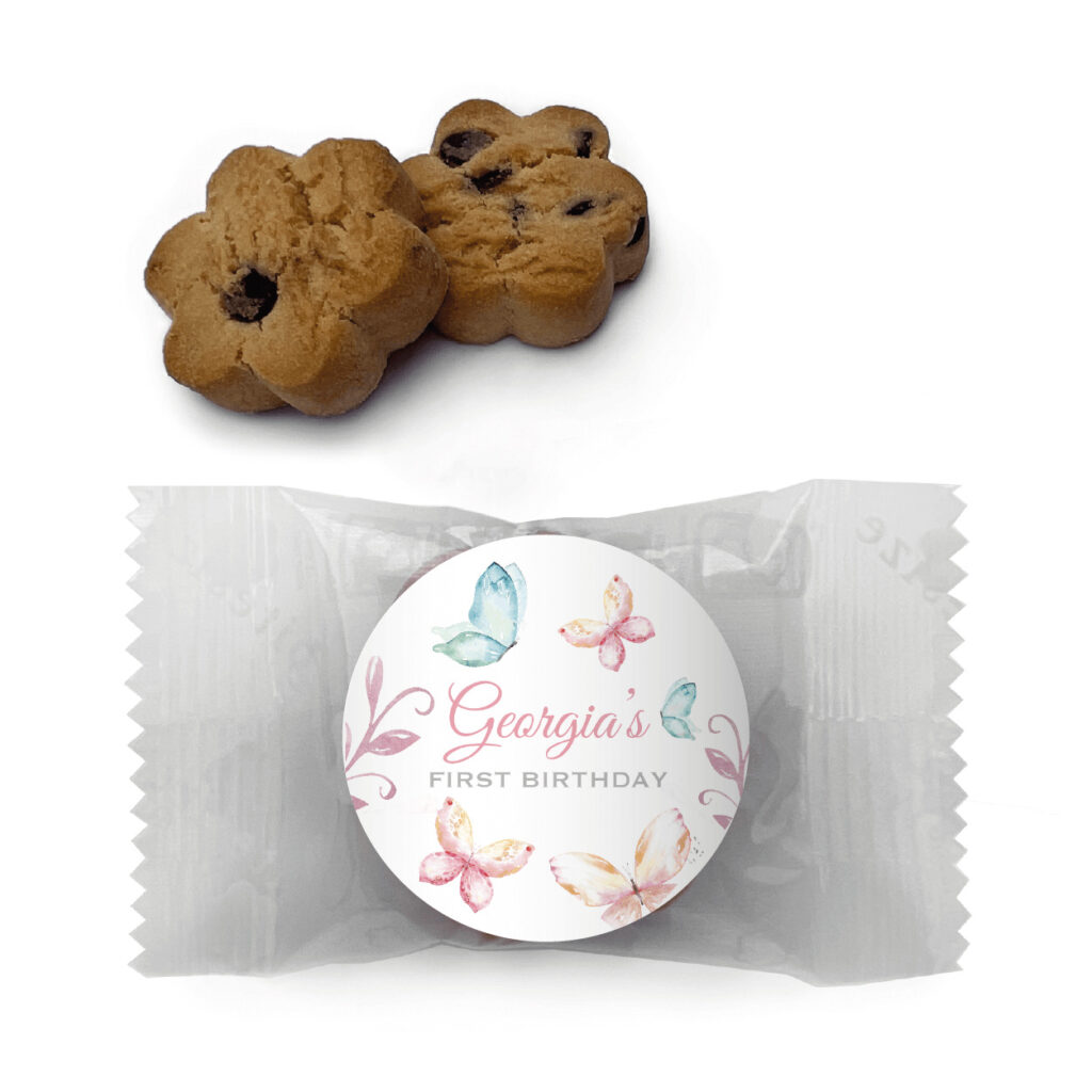 watercolour butterflies cookie