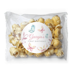 watercolour butterflies popcorn