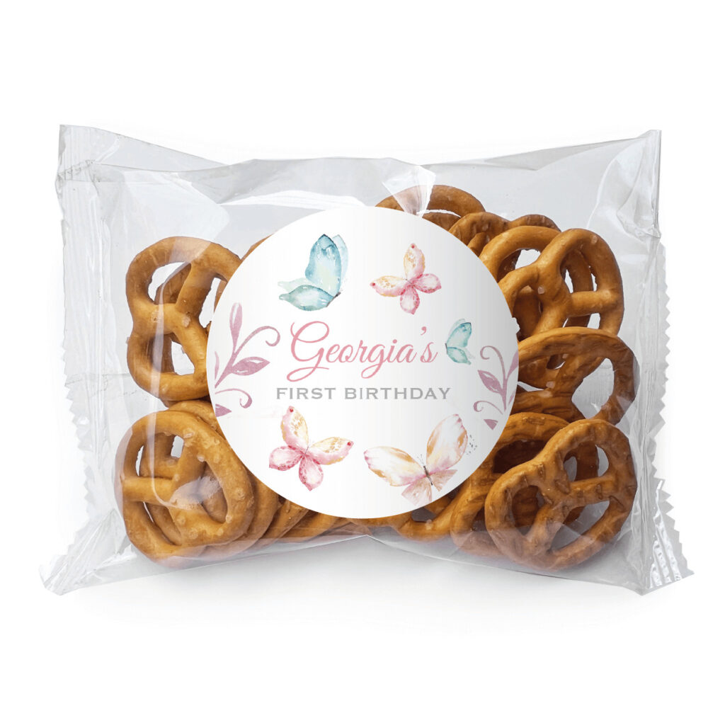 watercolour butterflies pretzel