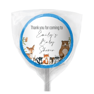 woodlands watercolour animals lollipop blue (2)