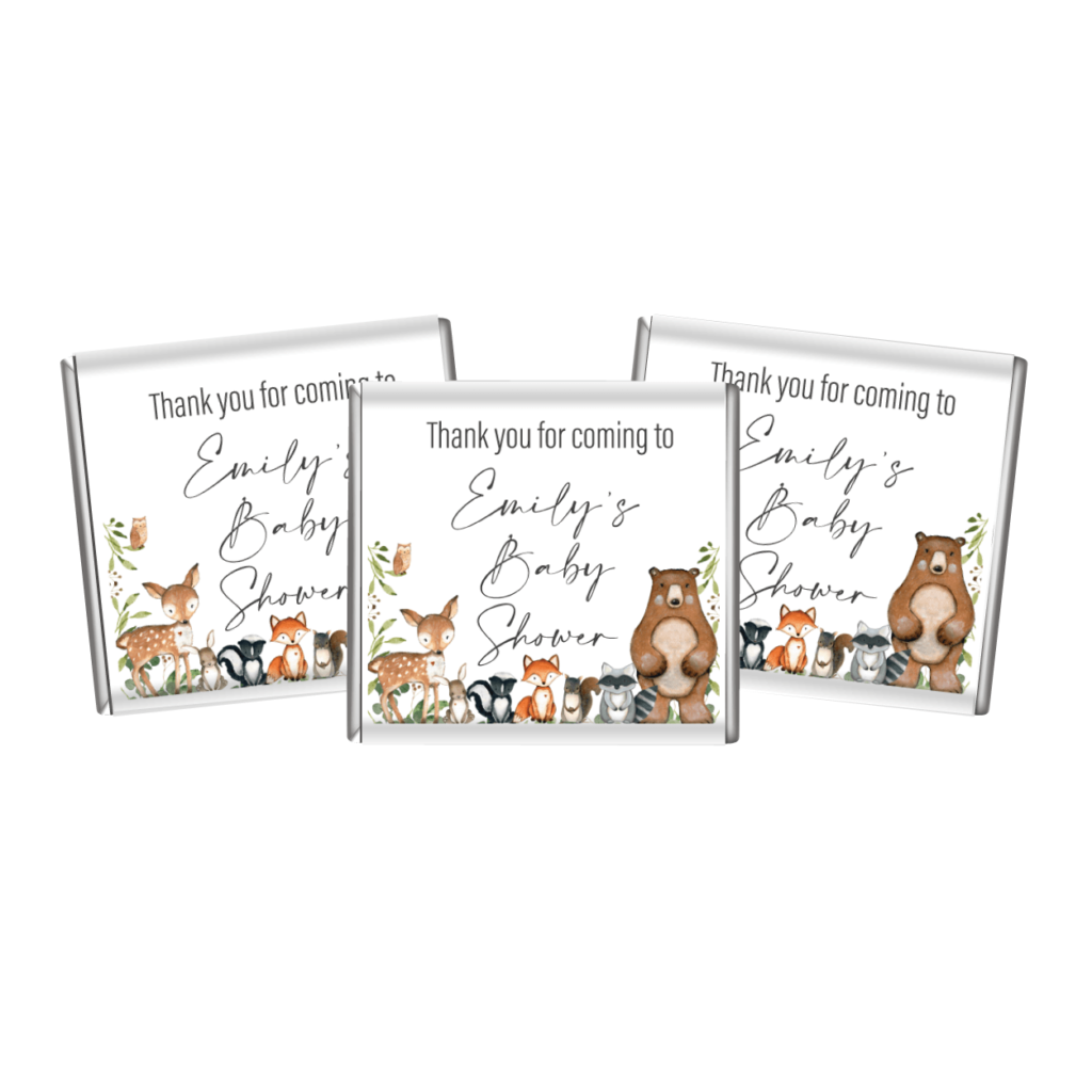 woodlands watercolour animals petite custom