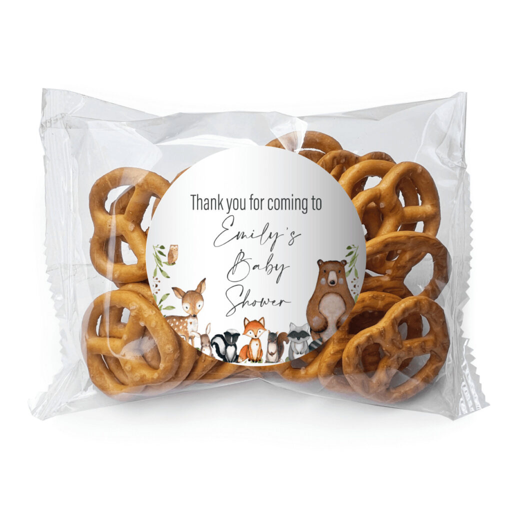 woodlands watercolour animals pretzel custom