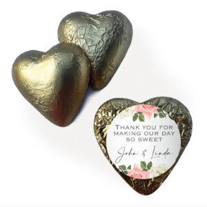 florals on white gold heart