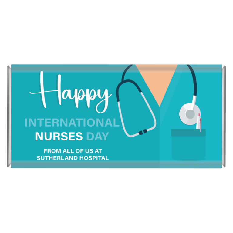 Nurses Day Uniform Personalised Chocolate Bars