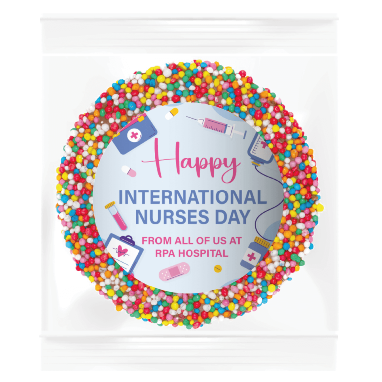 Happy Nurses Day Personalised Giant Chocolate Freckle