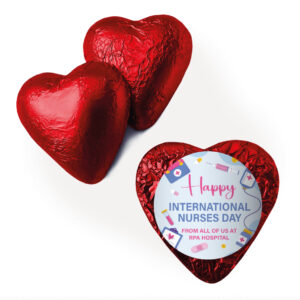 purple happy nurses day red heart