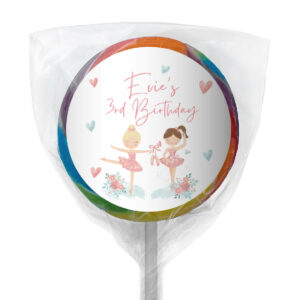 ballerina lollipop rainbow