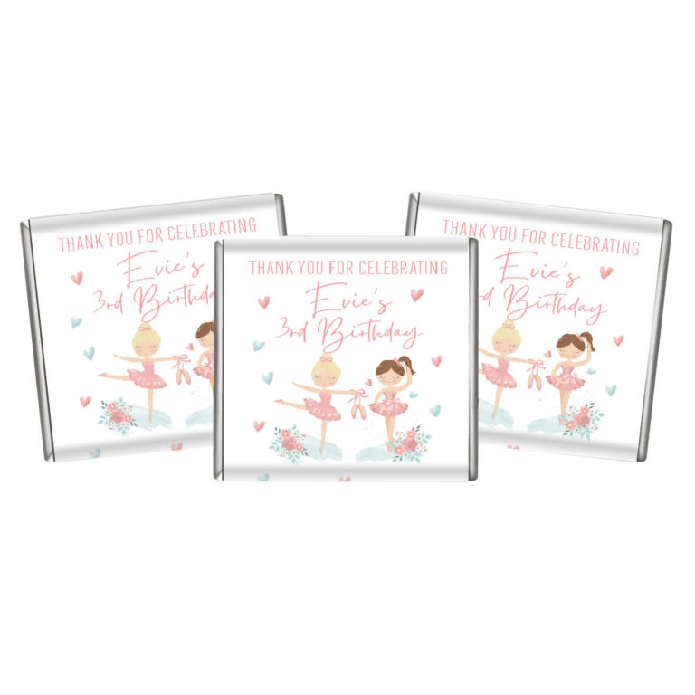 Pink Ballerinas Custom Petite Chocolates