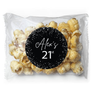 black white confetti popcorn