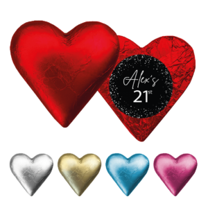 black white confetti red heart large front copy