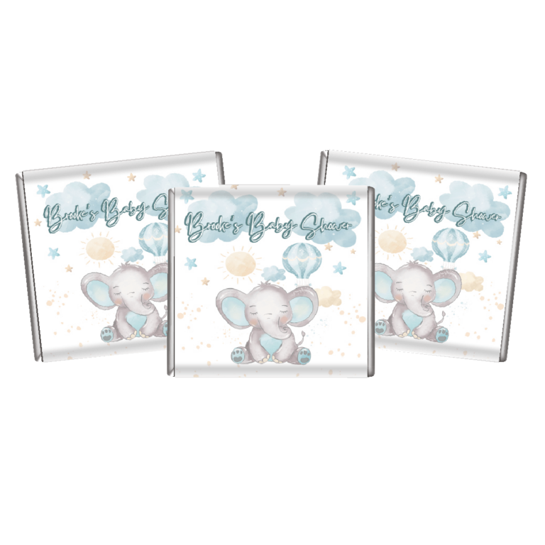 Blue Baby Elephant Custom Petite Chocolates