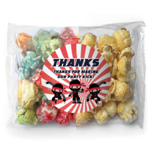 ninja party popcorn rainbow caramel