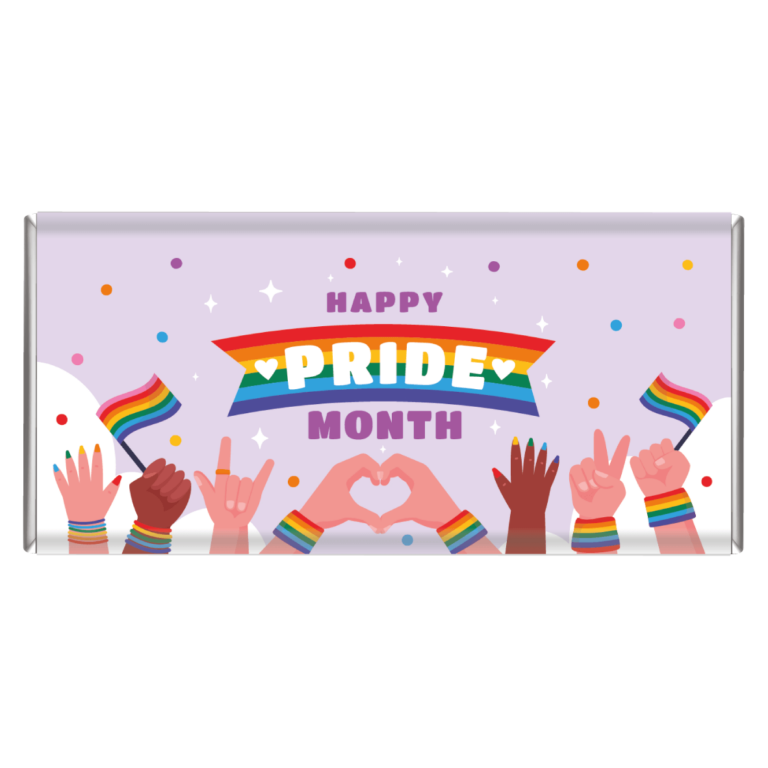 Pride Month Celebration Personalised Chocolate Bars