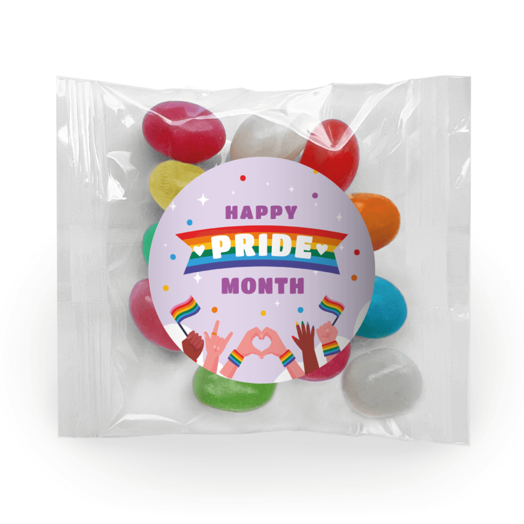 purple pride month jelly bean