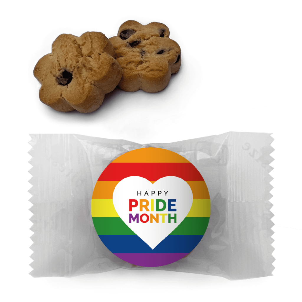 rainbow pride heart cookie