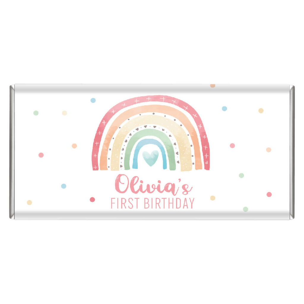rainbow pastels chocolate