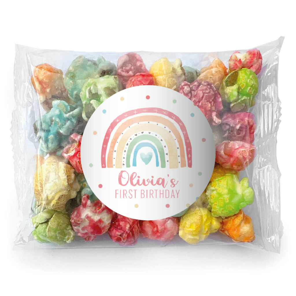 rainbow pastels popcorn rainbow