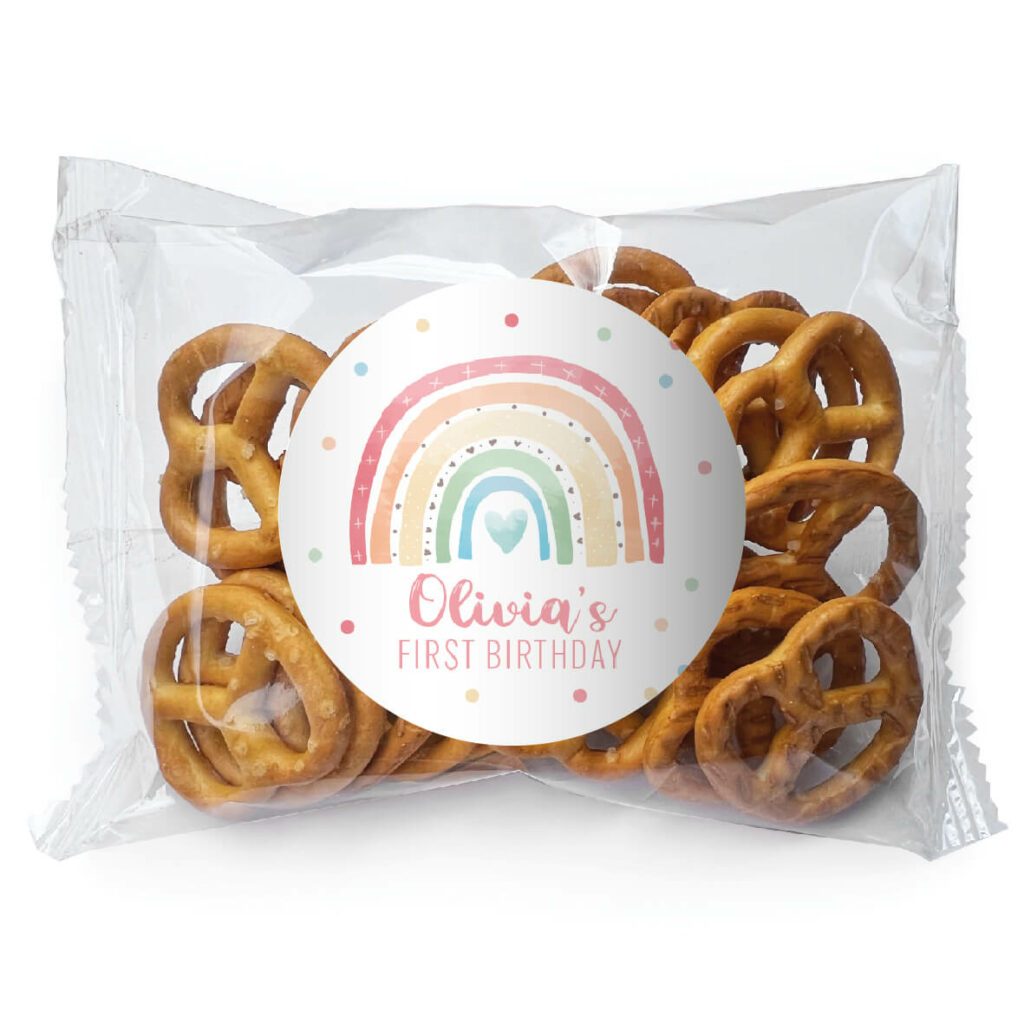 rainbow pastels pretzel