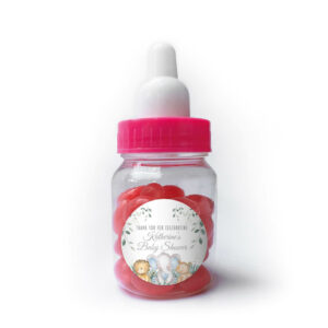 sleepy baby animals jelly bean pink
