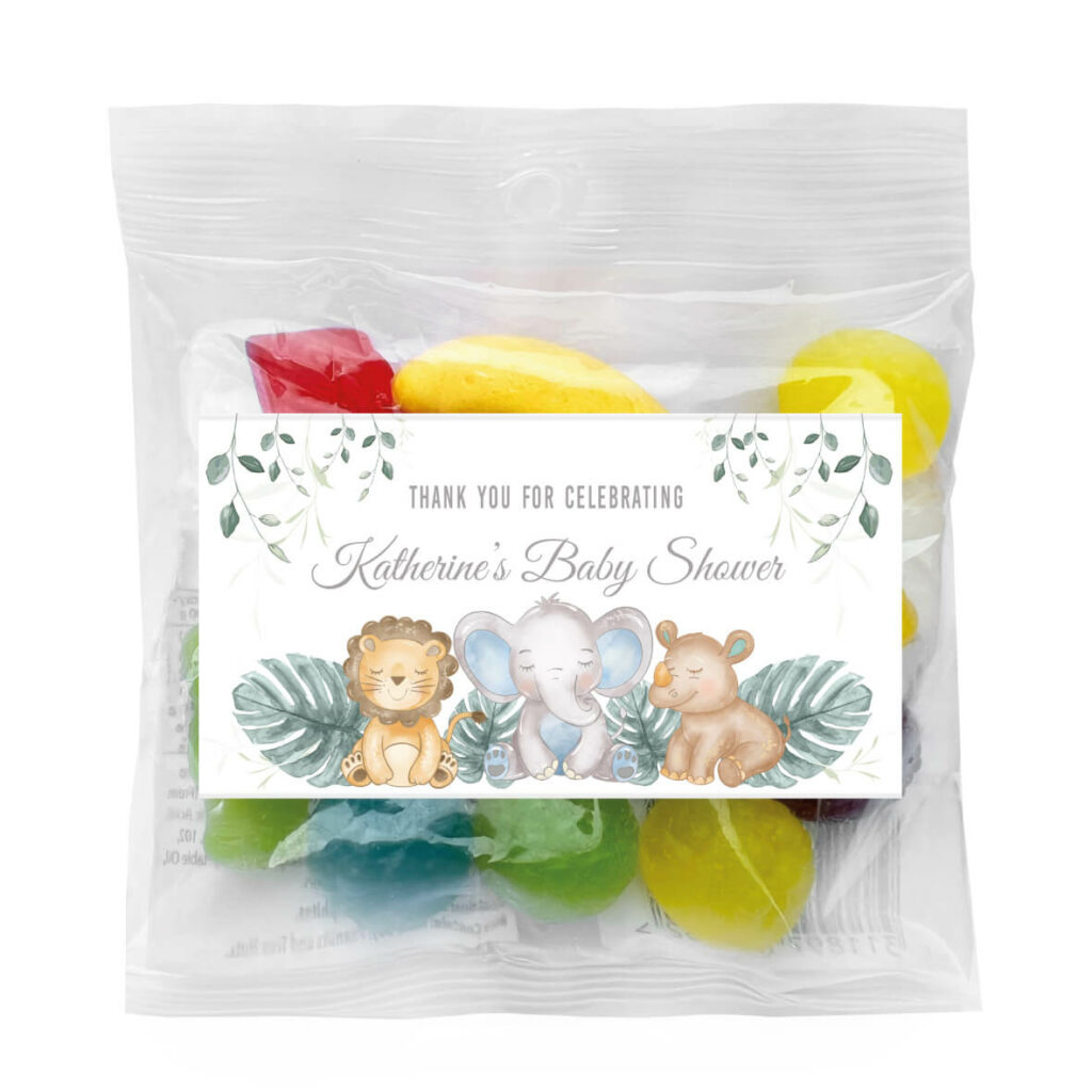 sleepy baby animals lolly bags