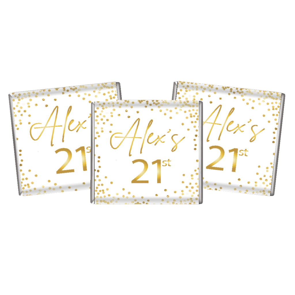 white and gold confetti petite