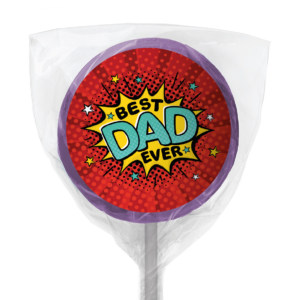 Shop for Best Dad Ever's Custom Purple Lollipops - Australia