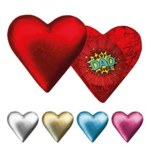 Shop for Large Front Logo - Best Dad Ever's Red Foil Heart - Australia