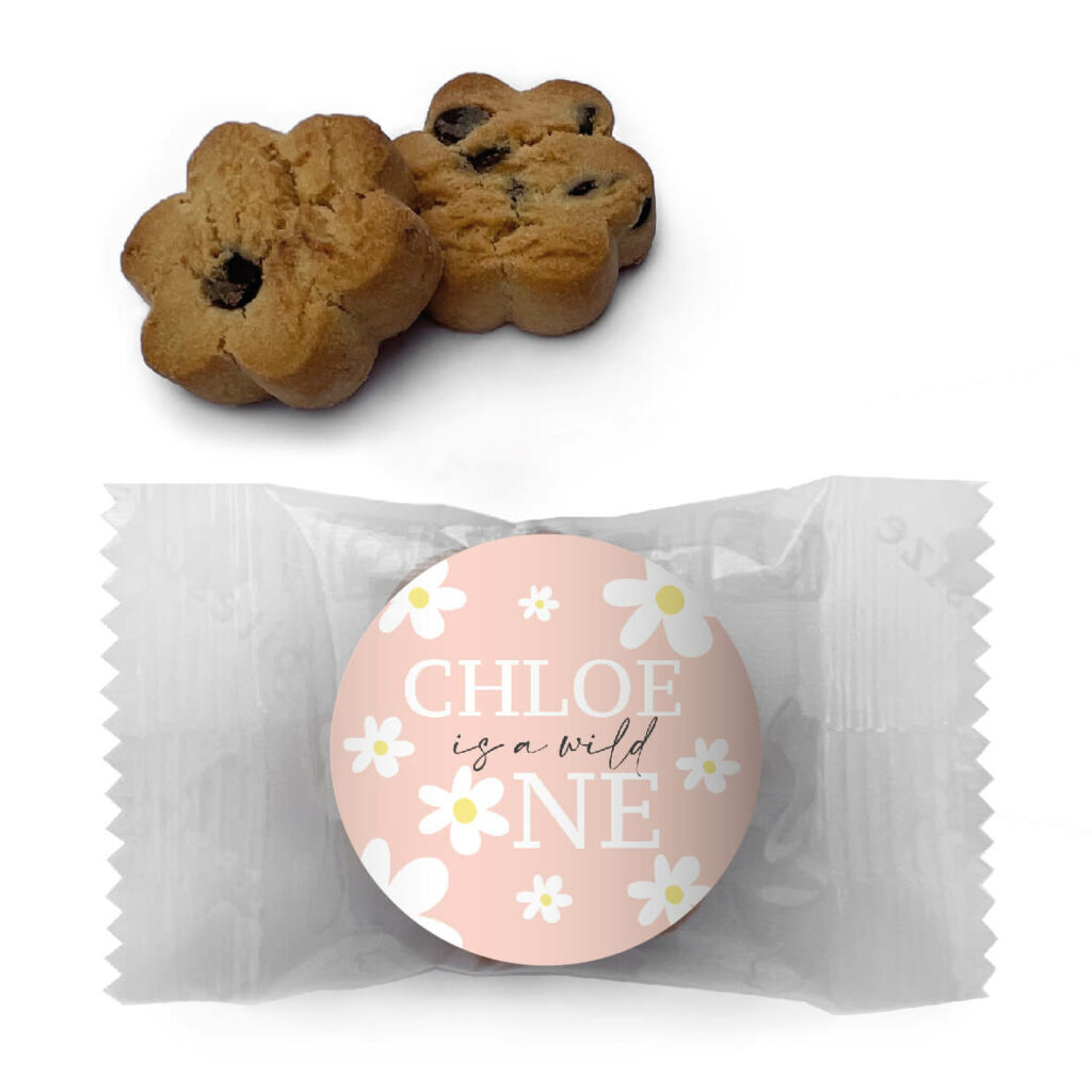 Shop for White Flower Personalised Mini Cookies - Australia