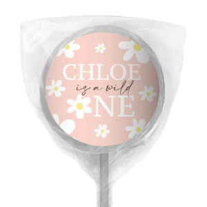 Shop for White Flower Personalised White Lollipop - Australia